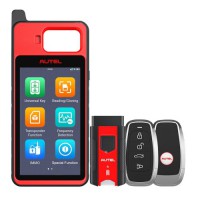 2026 Autel MaxiIM KM100 KM100E Key Programmer 60S Key Generation, Chip Read Write Clone, 99% OBD IMMO Keys, Lifetime Actualización Gratuita,With 2pcs Smart Key